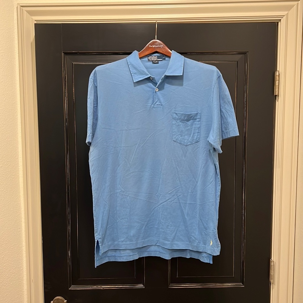 Light Blue Ralph Lauren 2button Polo